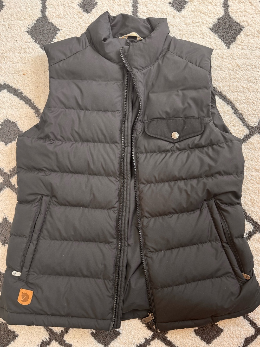 Fjallraven Black Quilted Puffer Vest